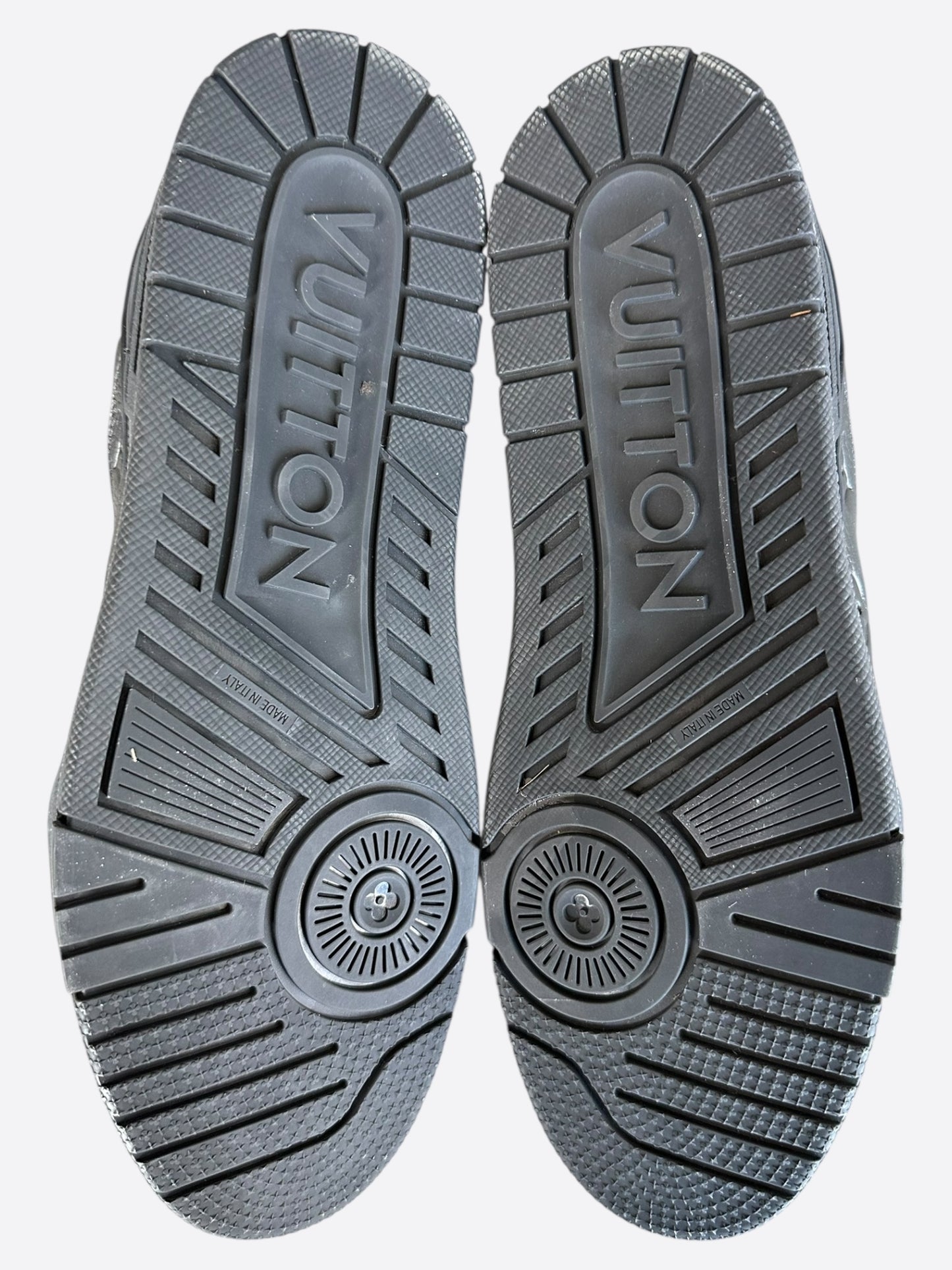 Louis Vuitton Black Monogram Embossed Trainers