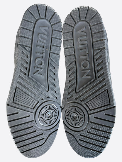 Louis Vuitton Black Monogram Embossed Trainers