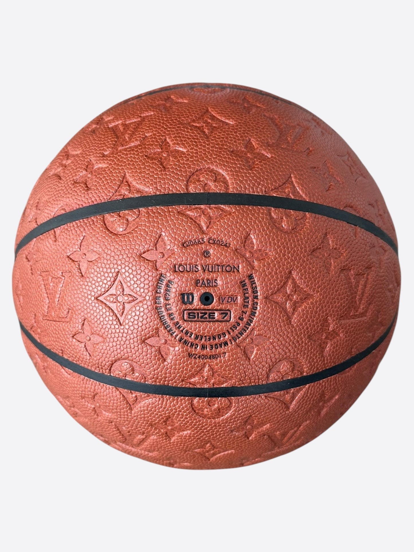 Louis Vuitton Brown & Black Monogram Embossed Basketball