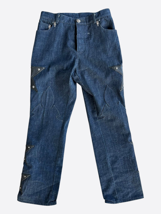 Chrome Hearts Blue & Black Star Patch 1/1 Jeans