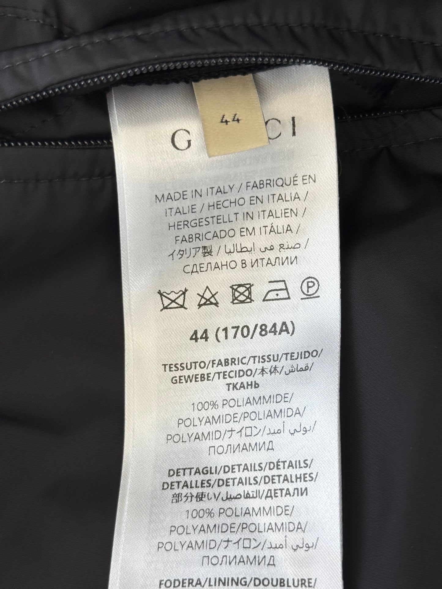 Gucci Black GG Monogram Windbreaker
