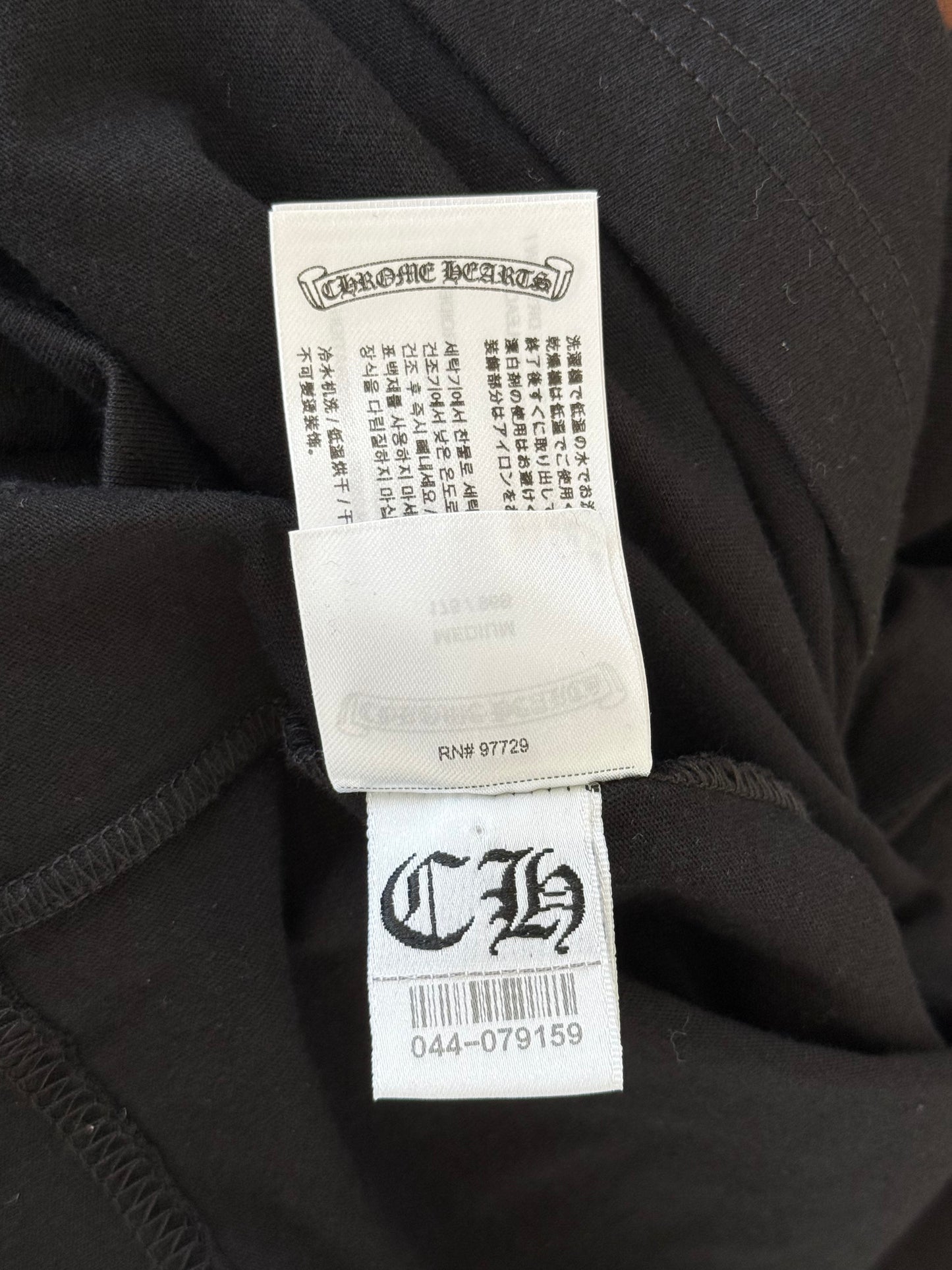 Chrome Hearts Black Miami Exclusive Cross Logo Longsleeve T-Shirt