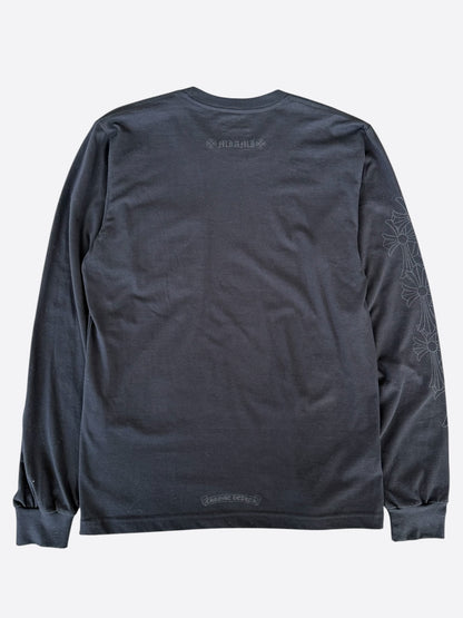 Chrome Hearts Black Miami Exclusive Cross Logo Longsleeve T-Shirt