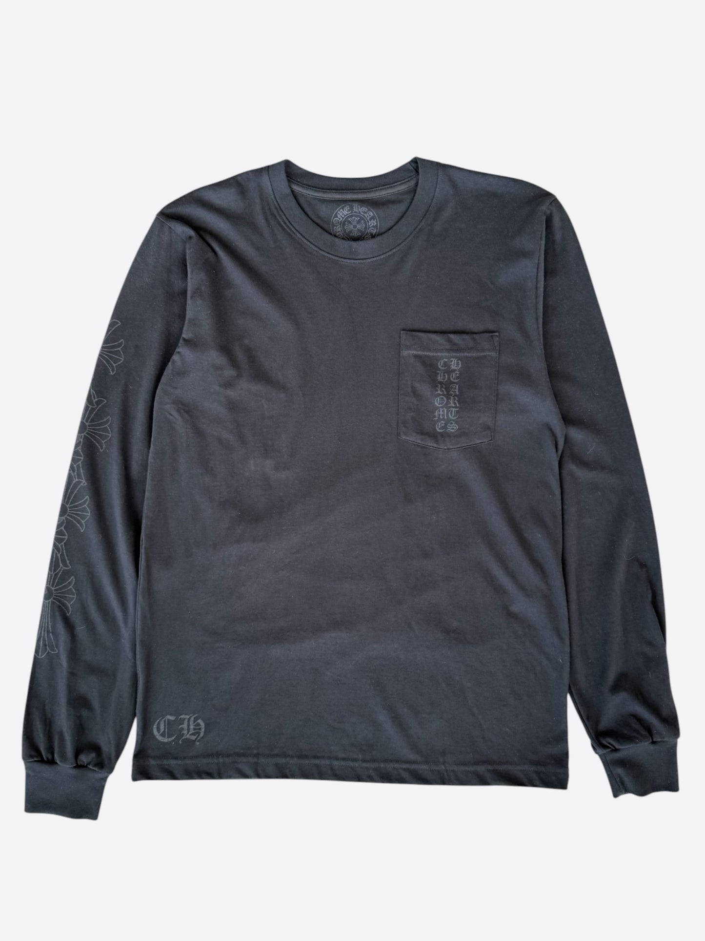 Chrome Hearts Black Miami Exclusive Cross Logo Longsleeve T-Shirt