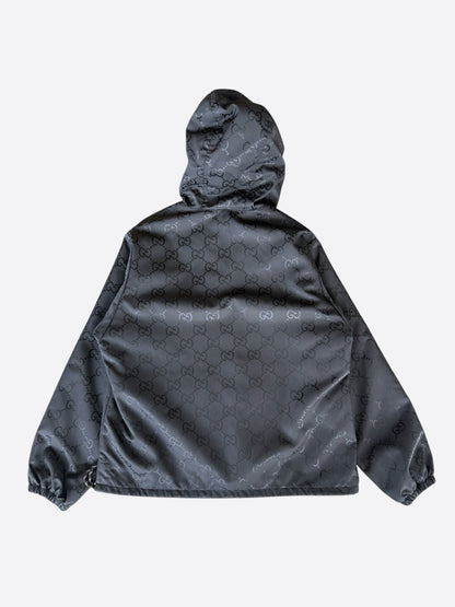 Gucci Black GG Monogram Windbreaker