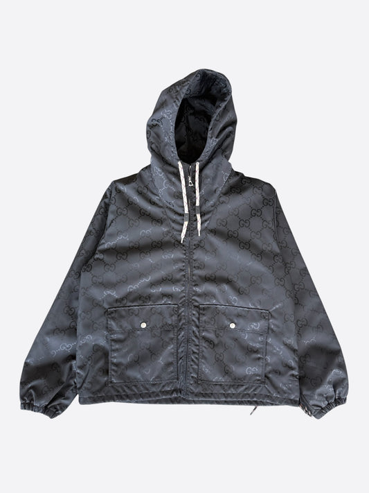 Gucci Black GG Monogram Windbreaker