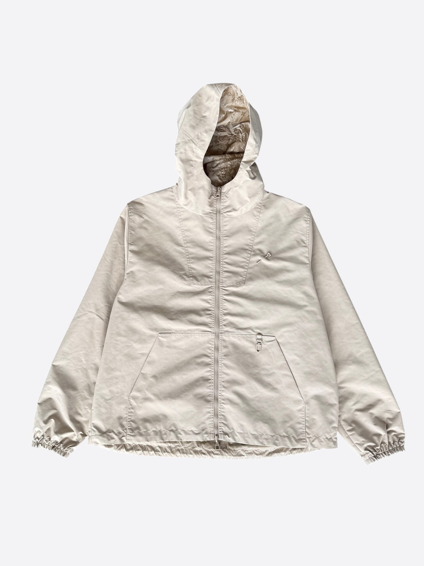 Louis Vuitton Beige Monogram Reversible Windbreaker
