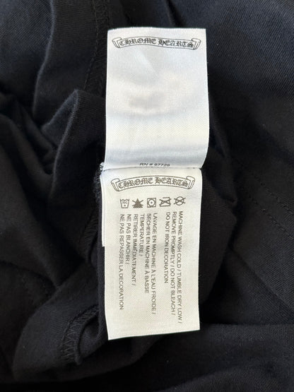 Chrome Hearts Black & Pink Neck Logo Longsleeve T-Shirt