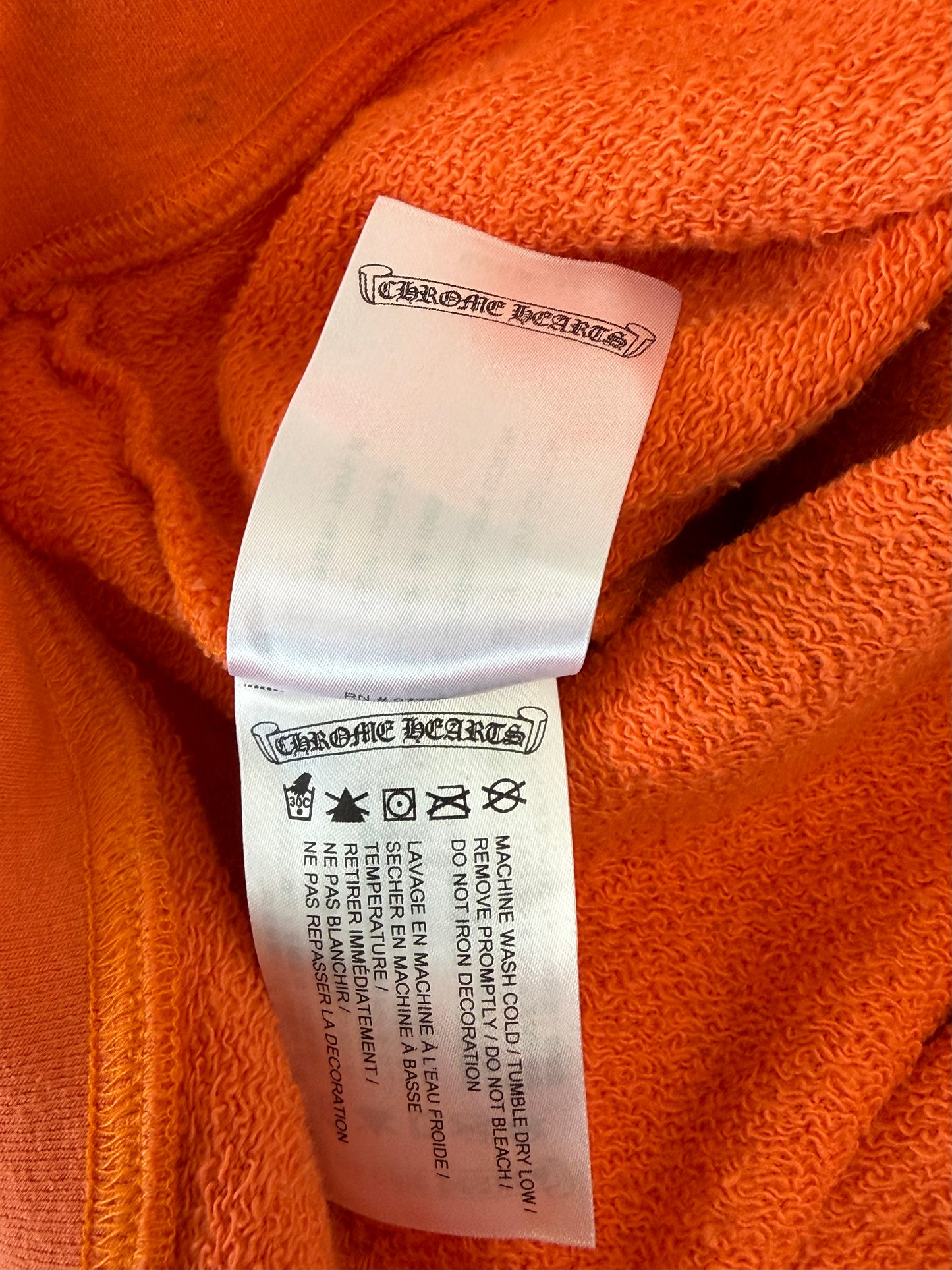 Chrome Hearts Orange & Black Dagger Logo Sweater