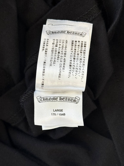 Chrome Hearts Black & Pink Neck Logo Longsleeve T-Shirt