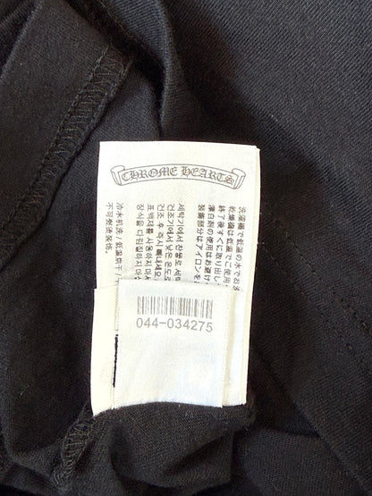 Chrome Hearts Black & Pink Neck Logo Longsleeve T-Shirt