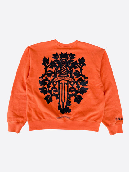 Chrome Hearts Orange & Black Dagger Logo Sweater