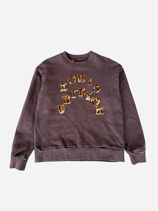 Louis Vuitton Brown Tuffetage Logo Sweater