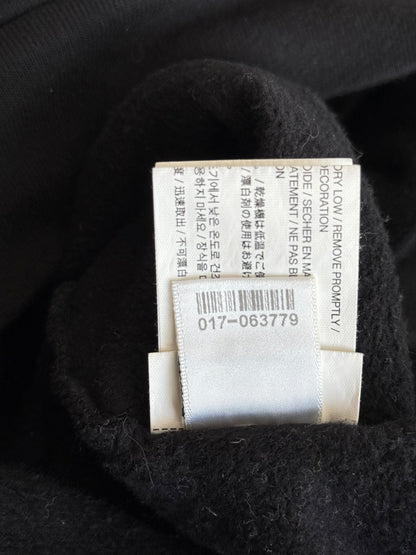 Chrome Hearts Black & White Cemetery Scroll Logo Zip Up Hoodie