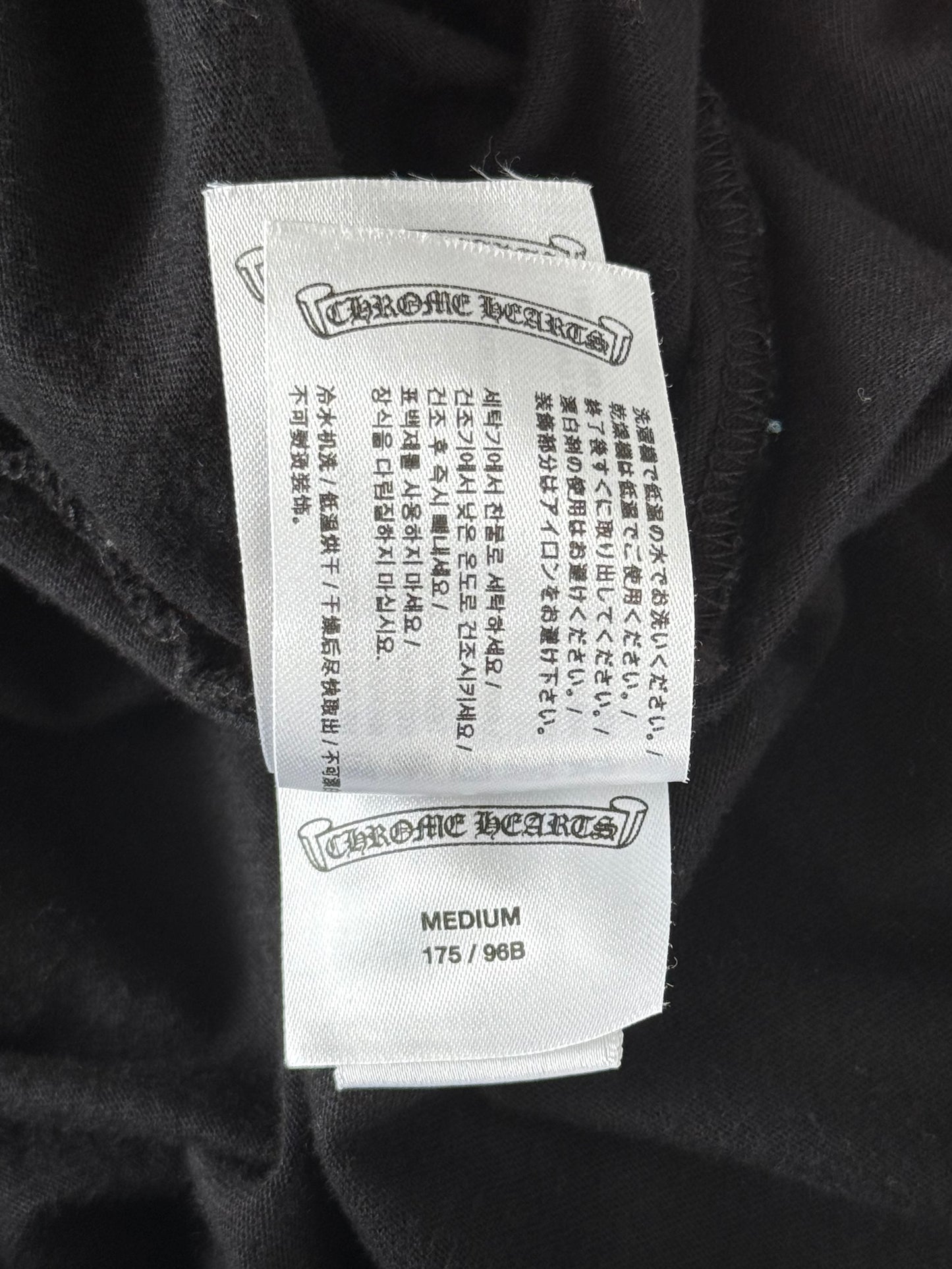 Chrome Hearts Black & Pink Horseshoe Logo T-Shirt