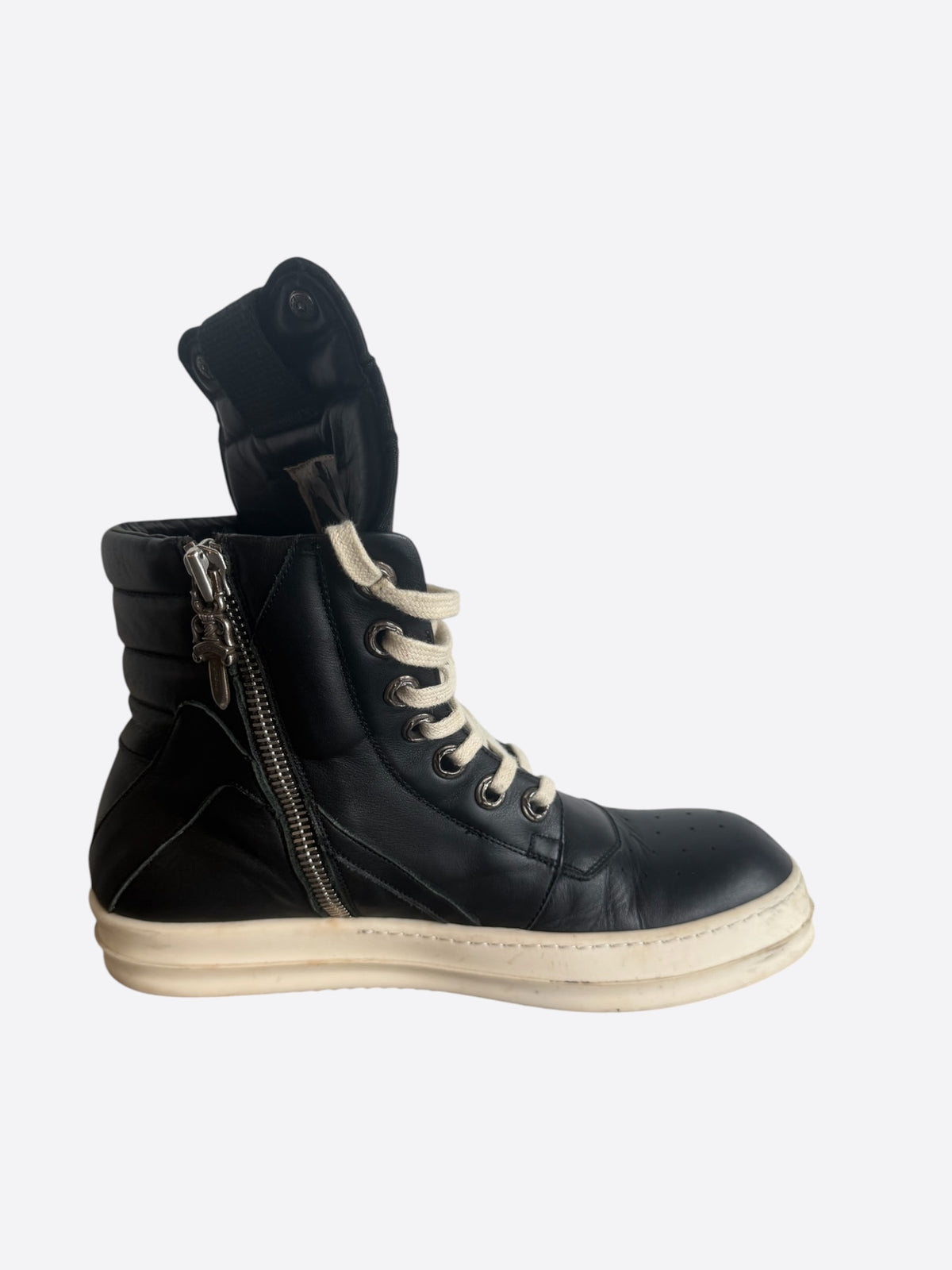 Rick Owens Chrome Hearts Black Cross Geobaskets