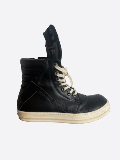 Rick Owens Chrome Hearts Black Cross Geobaskets