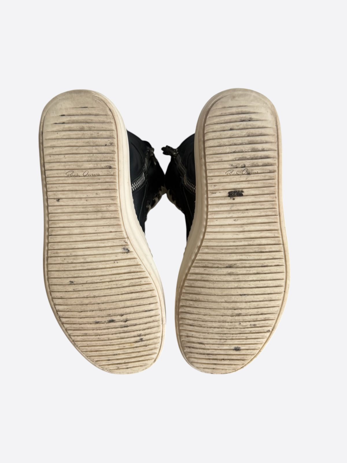 Rick Owens Chrome Hearts Black Cross Geobaskets