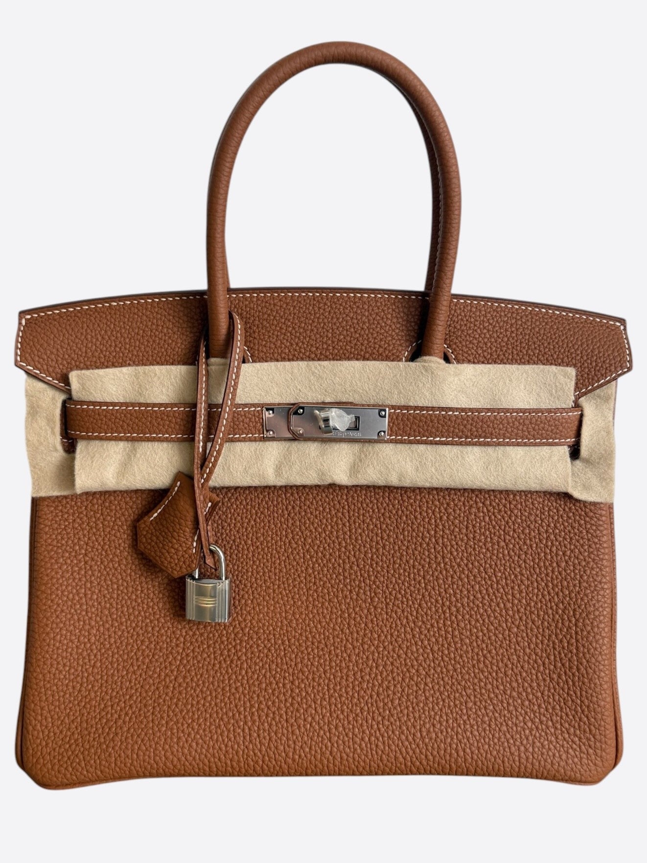 Hermes Gold Togo & Palladium Hardware Birkin 30