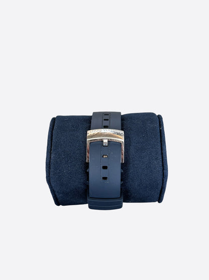Louis Vuitton Cobalt Damier Tambour Chronograph Watch