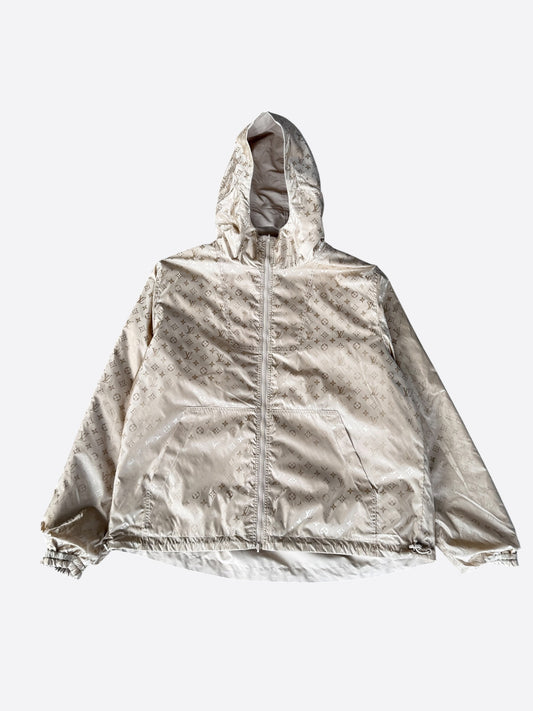 Louis Vuitton Beige Monogram Reversible Windbreaker