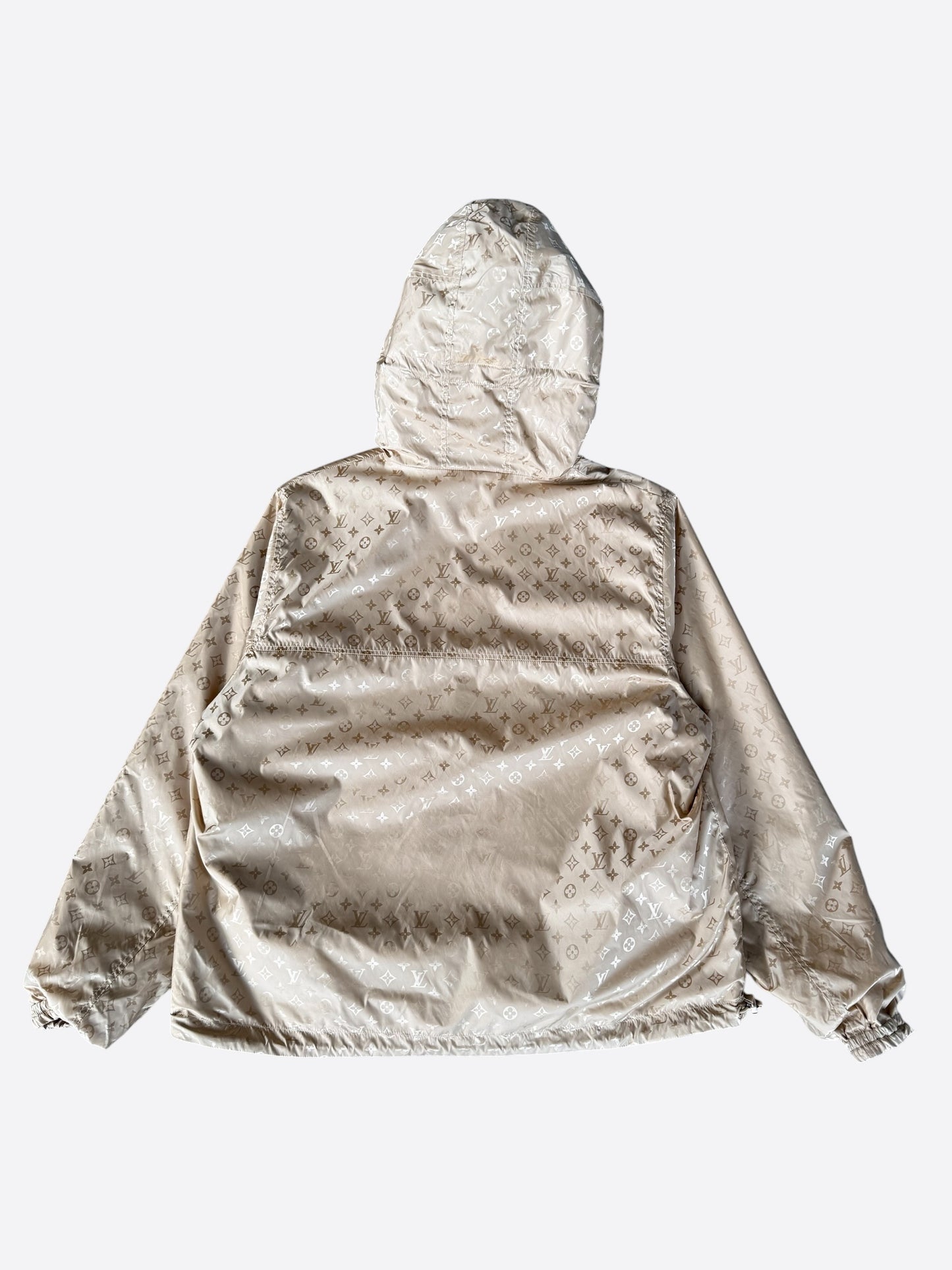 Louis Vuitton Beige Monogram Reversible Windbreaker