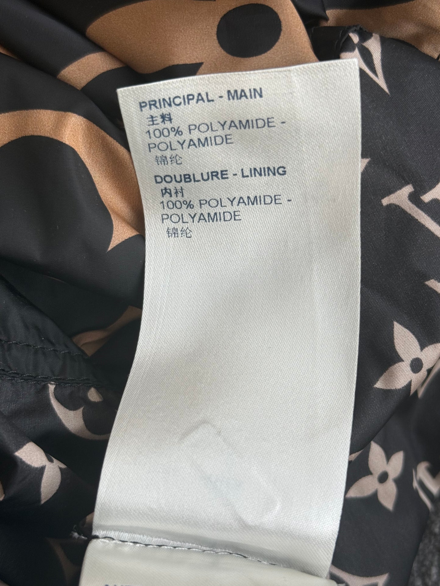 Louis Vuitton Black & Brown Monogram Women's Windbreaker