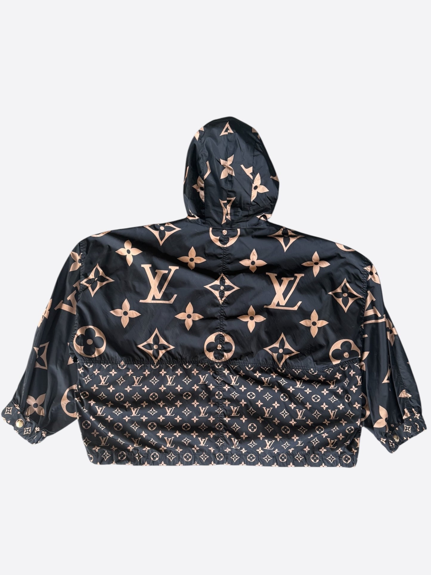 Louis Vuitton Black & Brown Monogram Women's Windbreaker