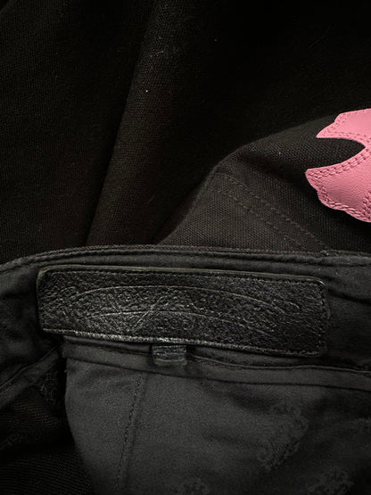 Chrome Hearts Black & Pink Cross Patch 1/1 Cargo Pants