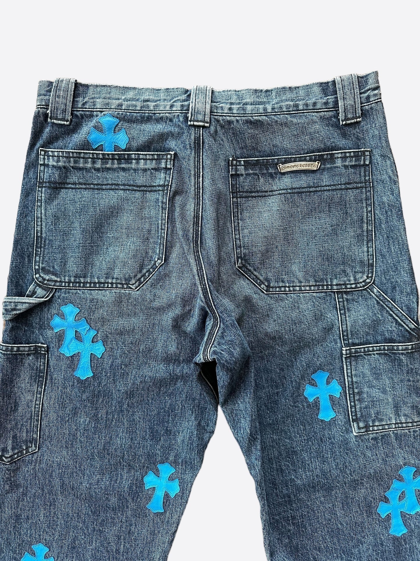 Chrome Hearts Blue Cross Patch 1/1 Carpenter Jeans