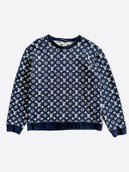 Louis Vuitton Navy & White Monogram Sweater