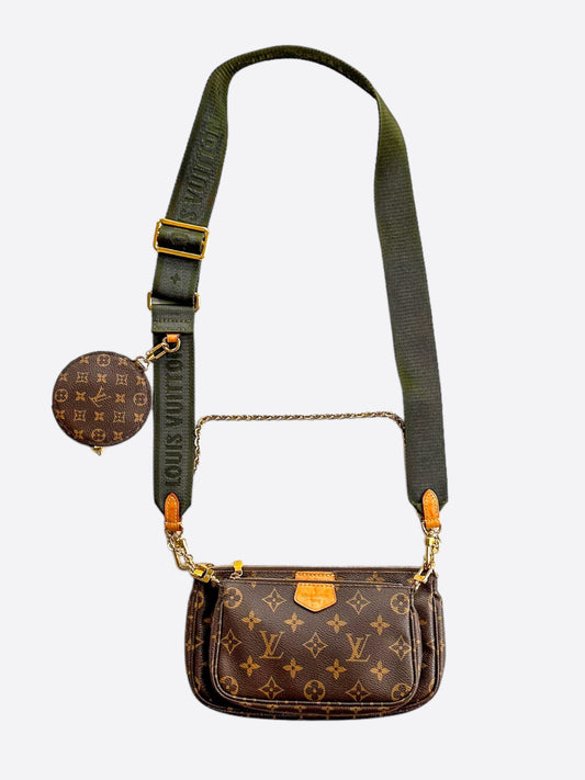 Louis Vuitton Khaki & Brown Monogram Multi Pochette