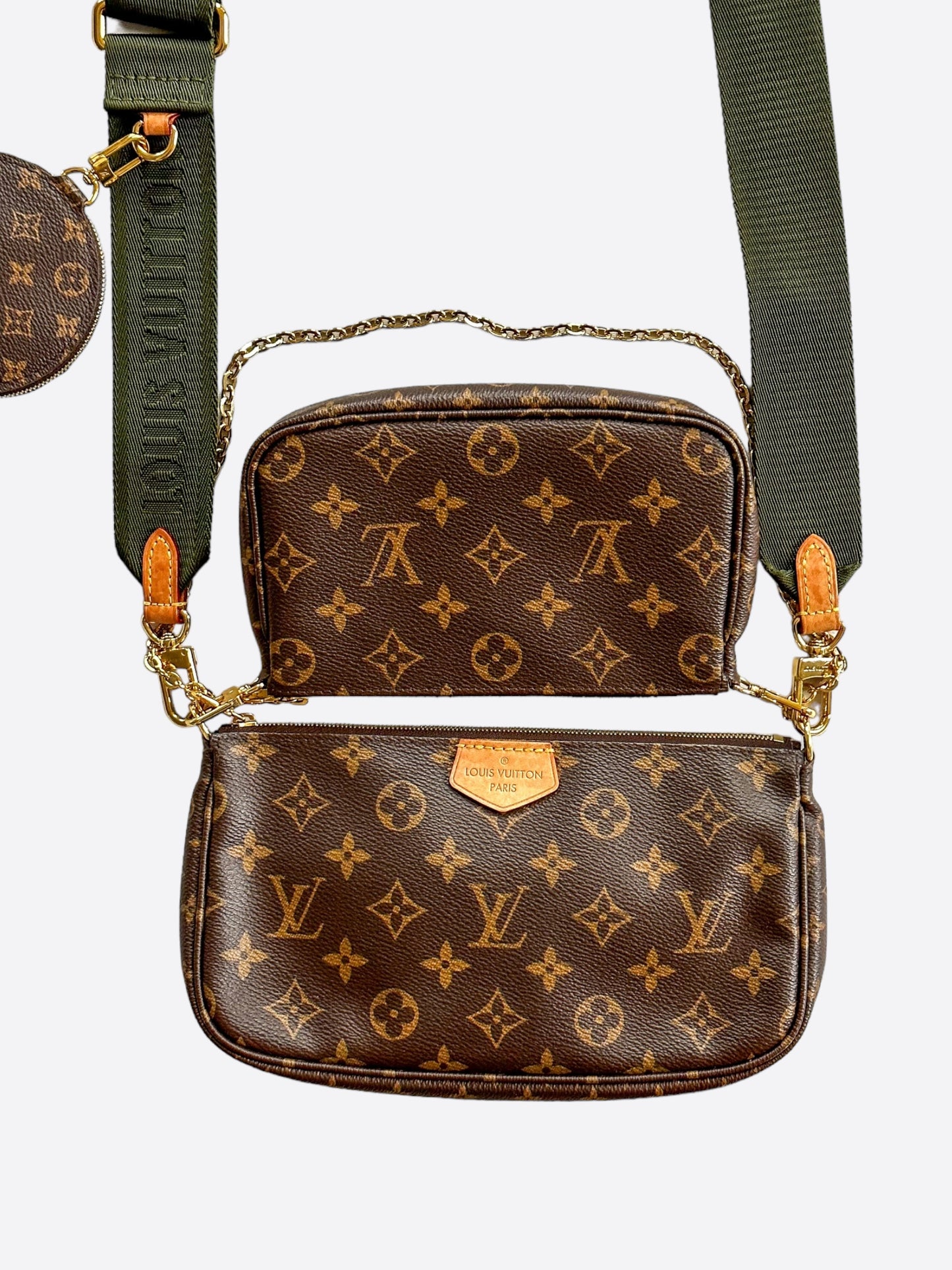 Louis Vuitton Khaki & Brown Monogram Multi Pochette