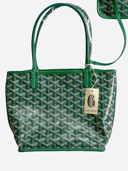 Goyard Green Anjou Tote Bag