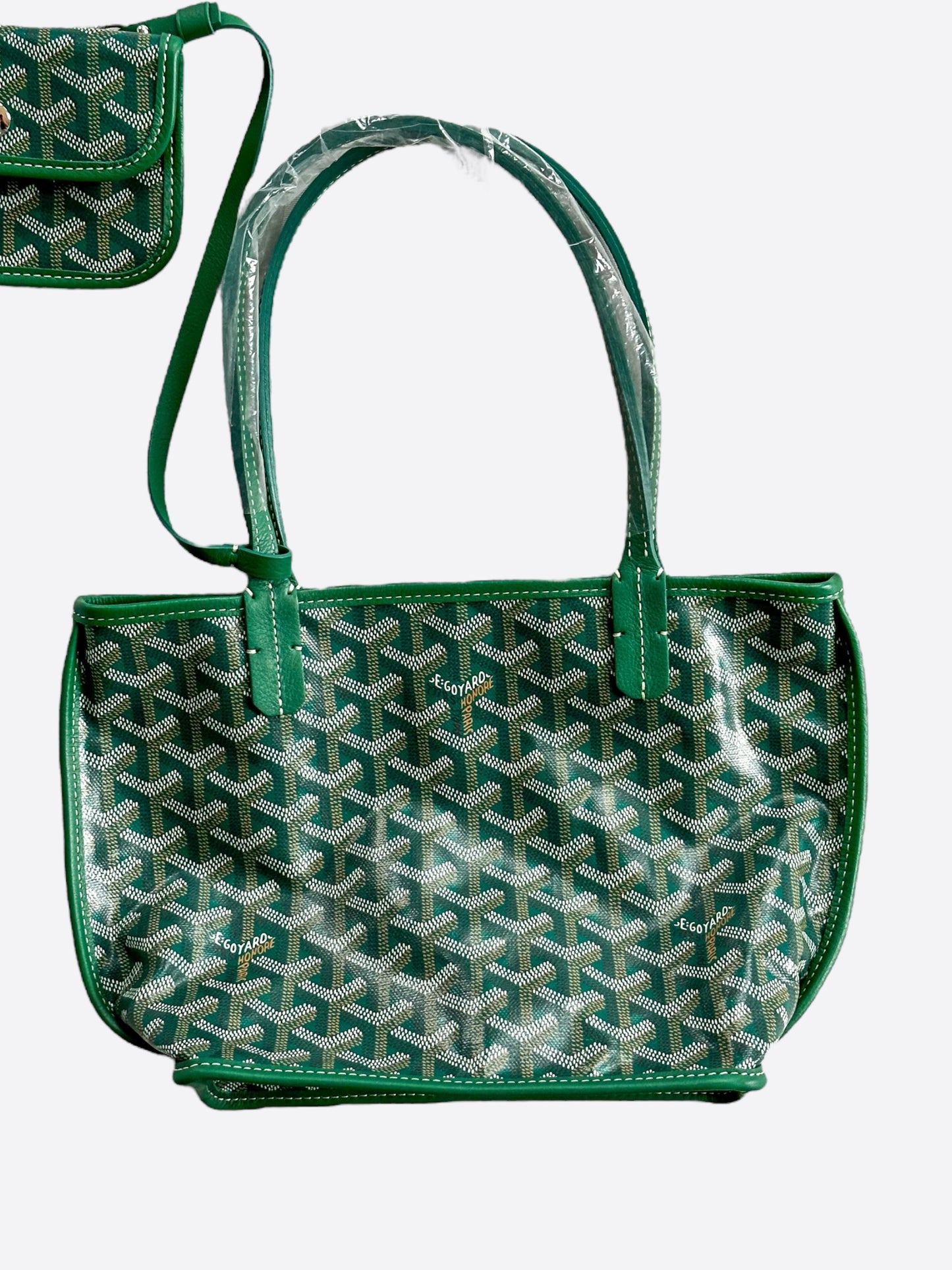 Goyard Green Anjou Tote Bag