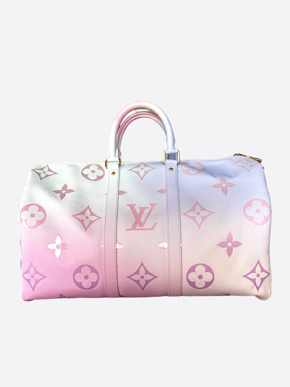 Louis Vuitton Pink Pastel Monogram Keepall 45