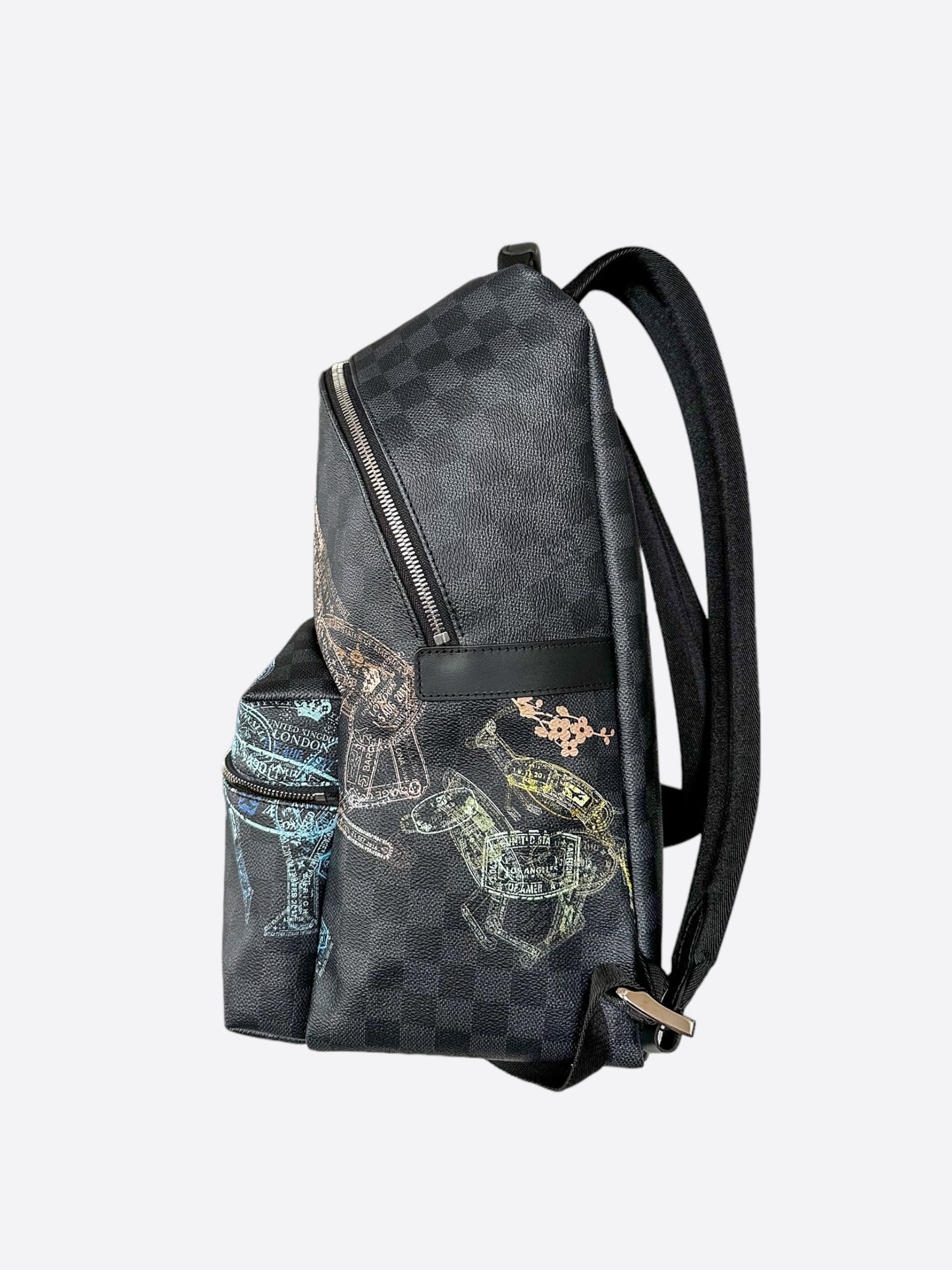 louis vuitton animal print backpack Louis Vuitton Damier Graphite Stamps Discovery Backpack – Savonches