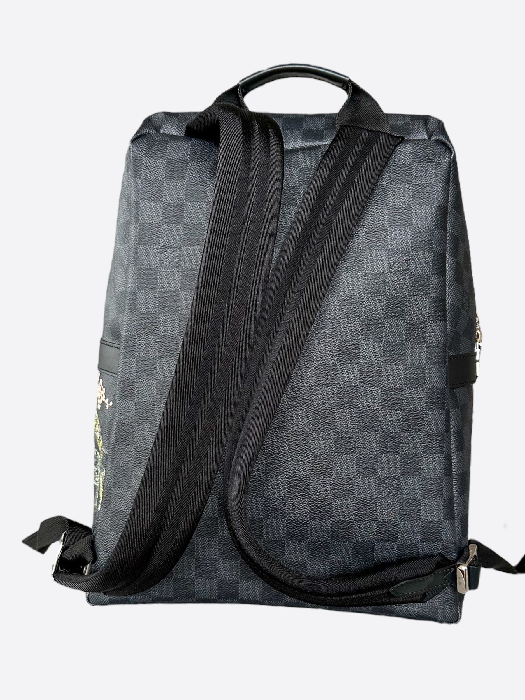 louis vuitton backpack pakistan Louis Vuitton Damier Graphite Stamps Discovery Backpack – Savonches