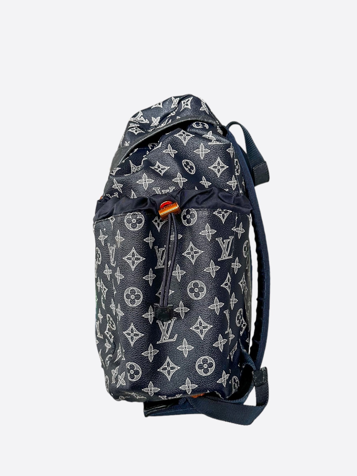 Louis Vuitton Navy & White Monogram Discovery Backpack