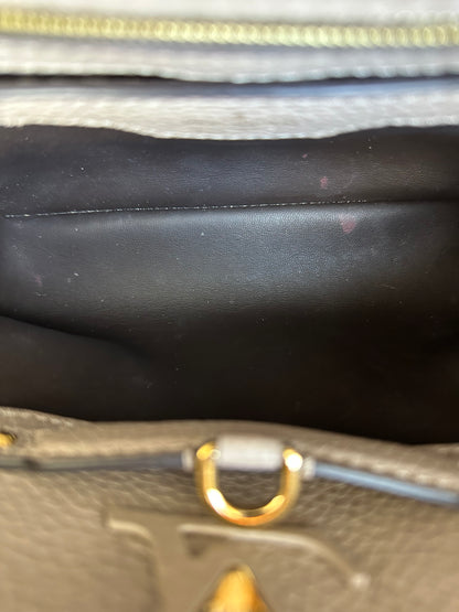 Louis Vuitton Beige Capucines PM