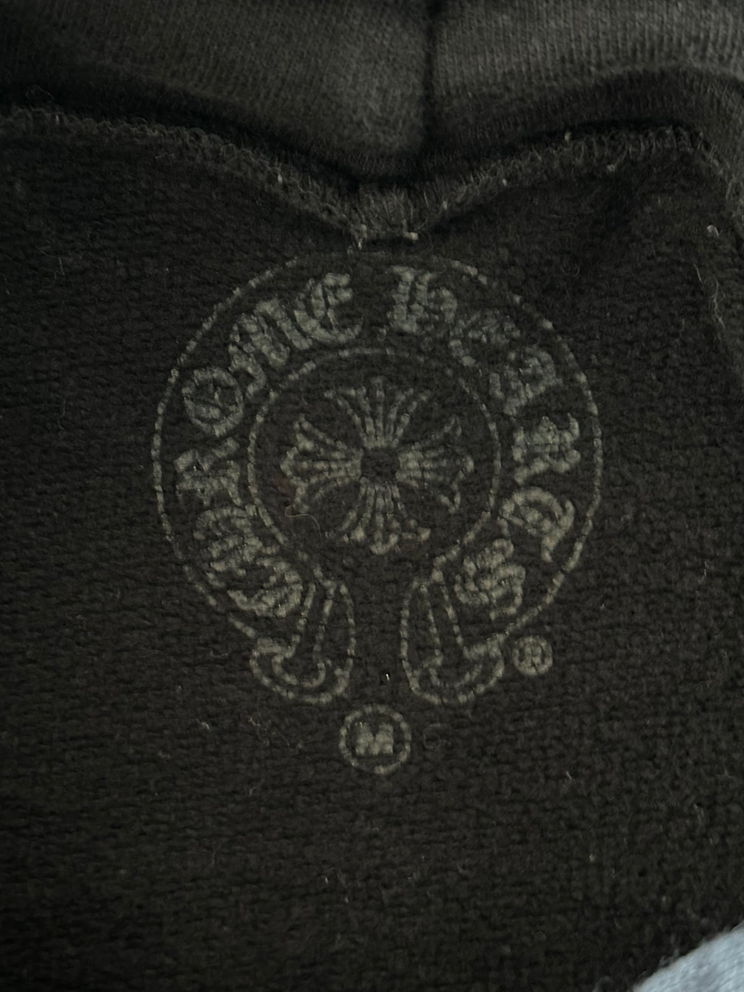 Chrome Hearts Black & White Horseshoe Logo Hoodie