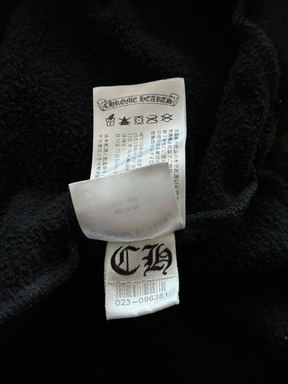Chrome Hearts Black & White Script Logo Hoodie