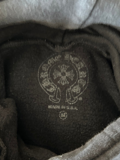 Chrome Hearts Black & White Script Logo Hoodie