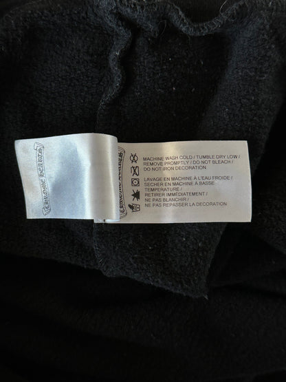 Chrome Hearts Black & White Script Logo Hoodie