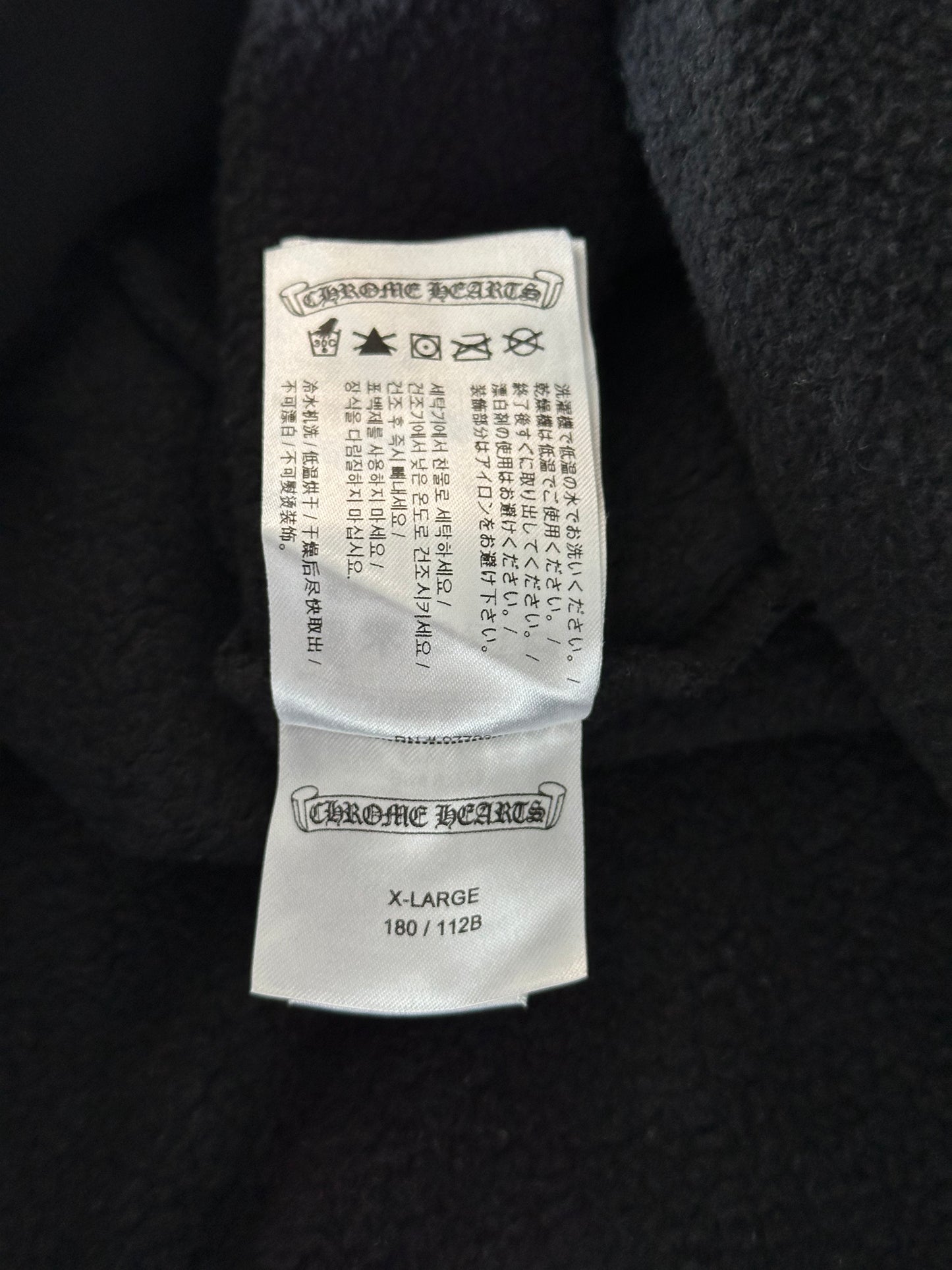 Chrome Hearts Black & White Las Vegas Horseshoe Logo Hoodie