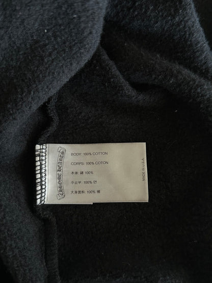 Chrome Hearts Black & White Horseshoe Logo Hoodie