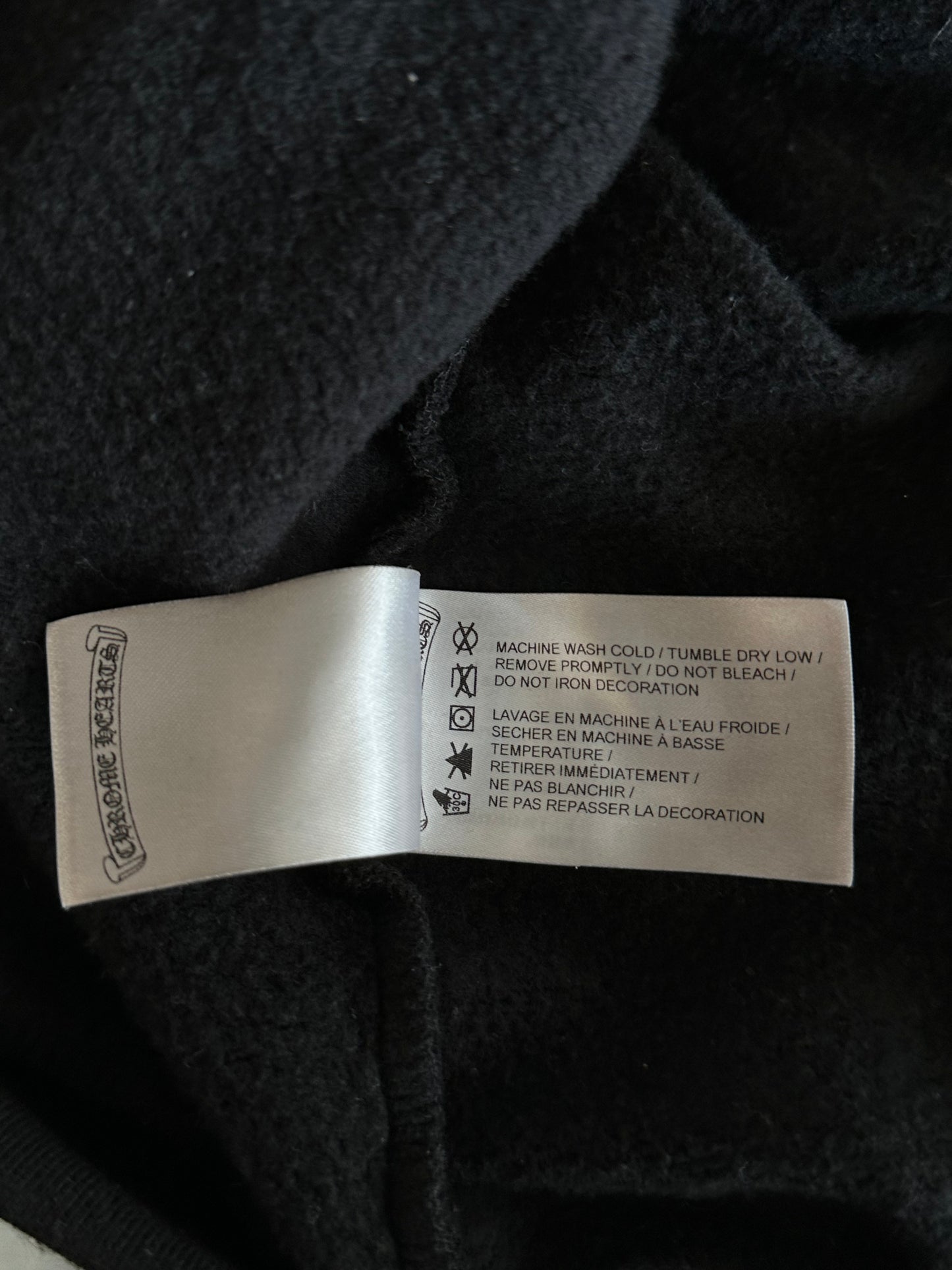 Chrome Hearts Black & White Horseshoe Logo Hoodie