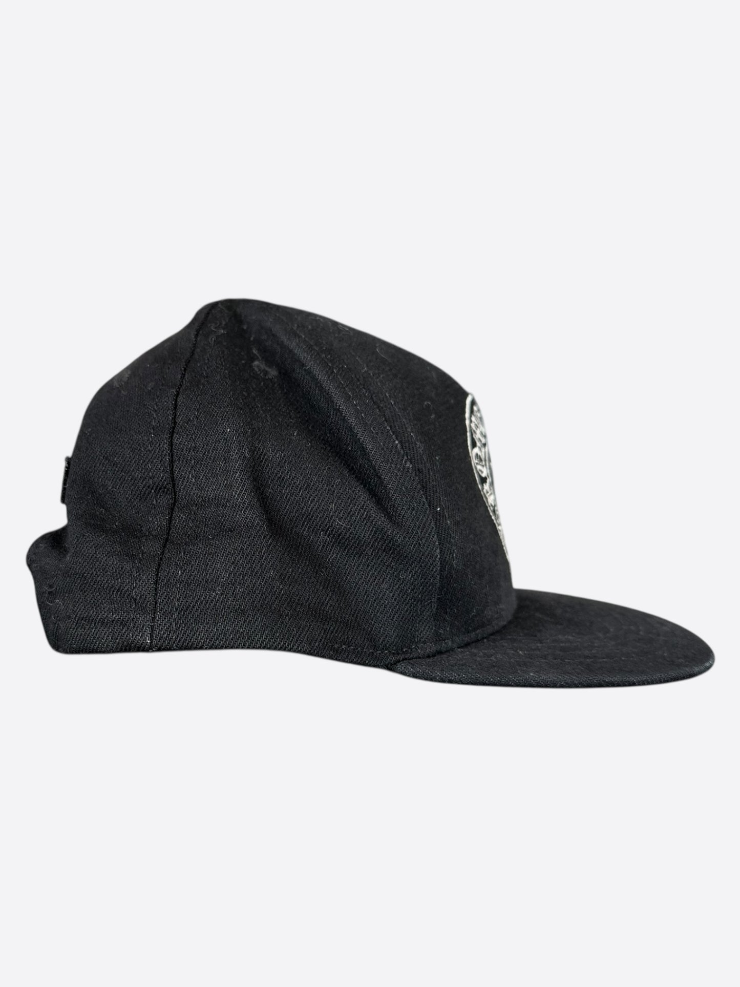 Chrome Hearts Black & White Horseshoe Logo Hat