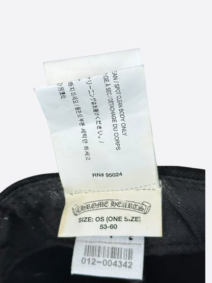 Chrome Hearts Black & White Horseshoe Logo Hat