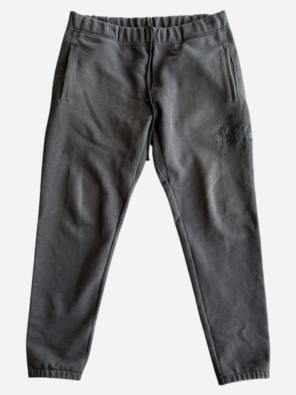 Chrome Hearts Black Triple Cross Patch Paper Jam Sweatpants